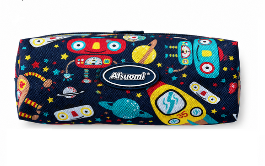 Square Pencil Case with Robot Handle