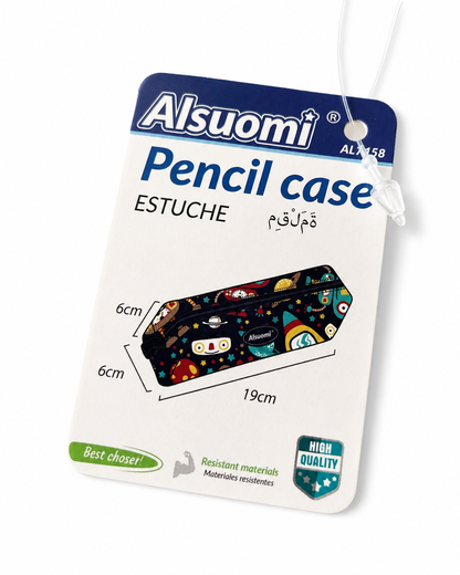 Square Pencil Case with Robot Handle
