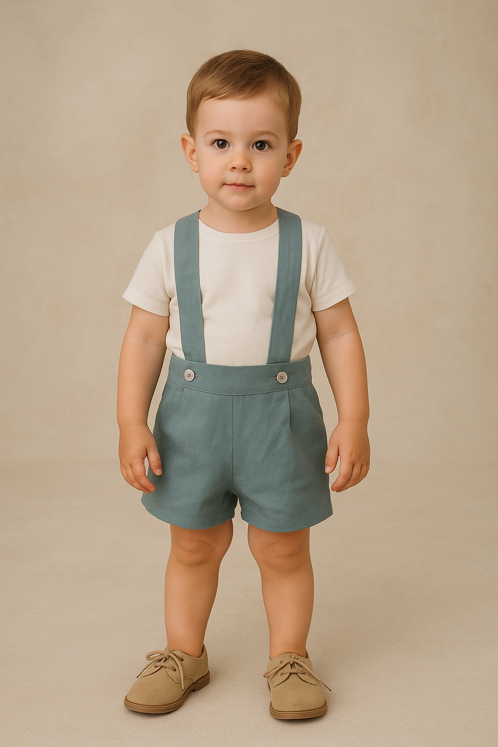HG shorts with dry green suspenders
