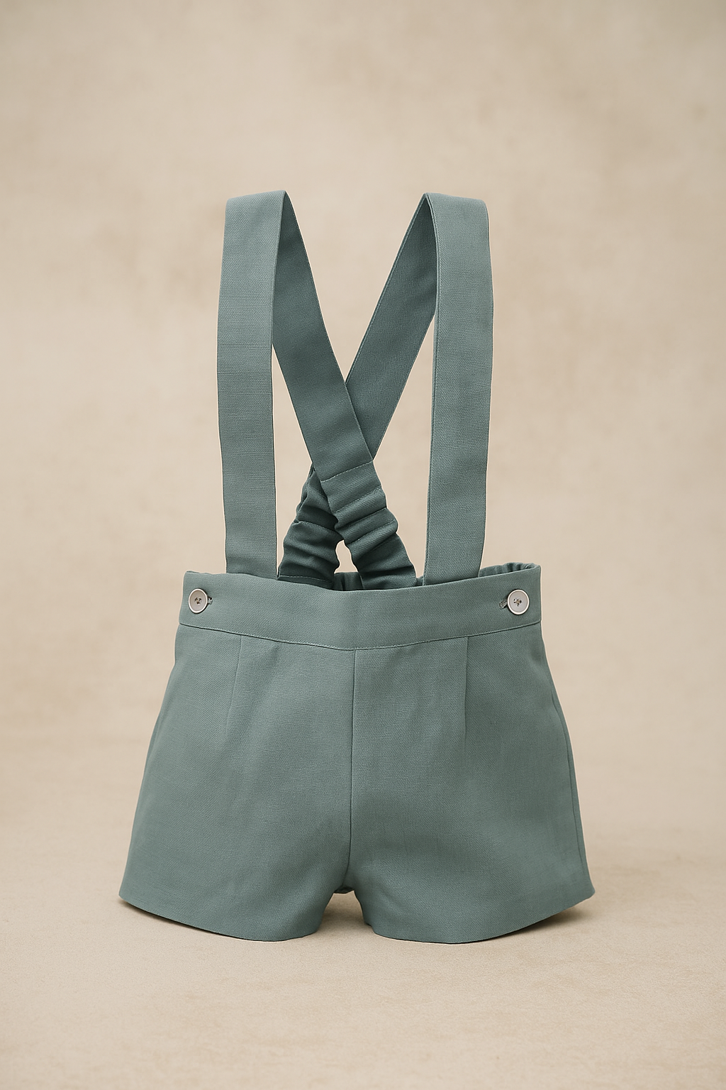 HG shorts with dry green suspenders