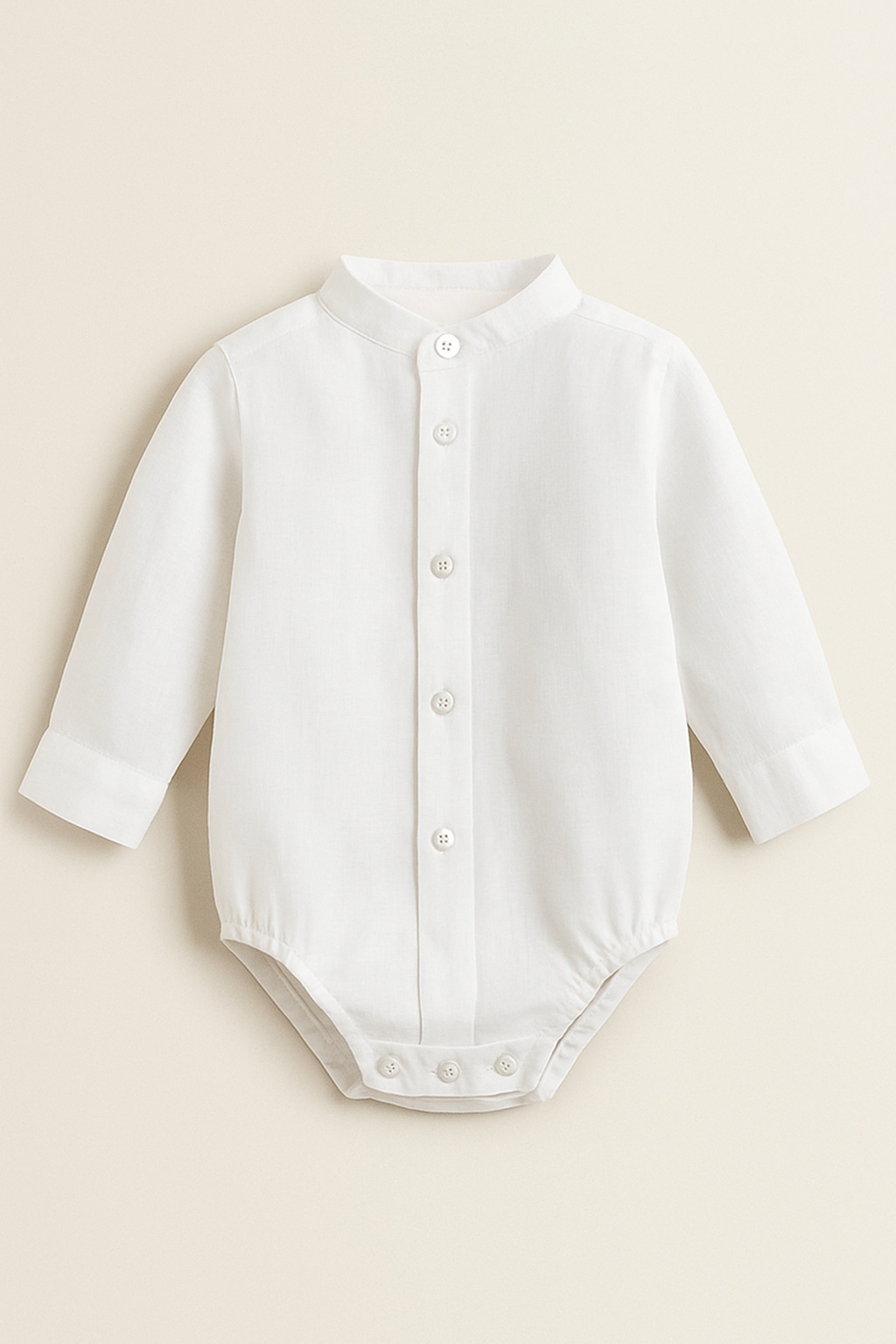 Camisa/Body Branca Manga Comprida