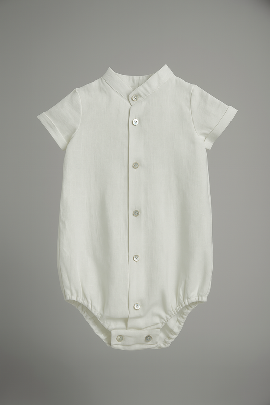 Camisa/Body Branca Manga Curta