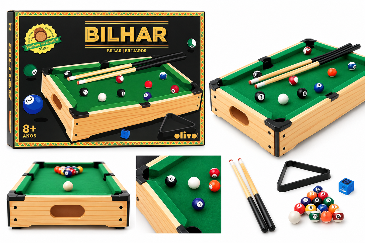 Jogo de Bilhar Infantil 43 × 31 cm