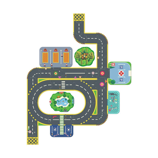 Puzzl Up - Puzzle Gigante da Cidade 33 Peças - Crazy Mot