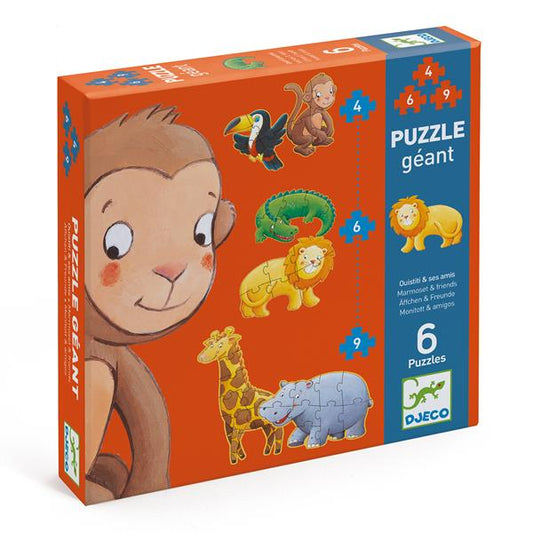 Puzzle géant Singe et ses amis