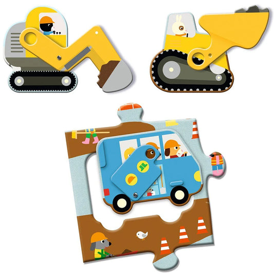 Construction Site - Construction Machinery Puzzle