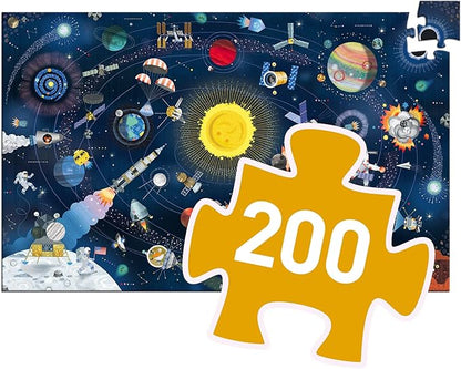 Book + Observation Puzzle "Space" 200 Pcs