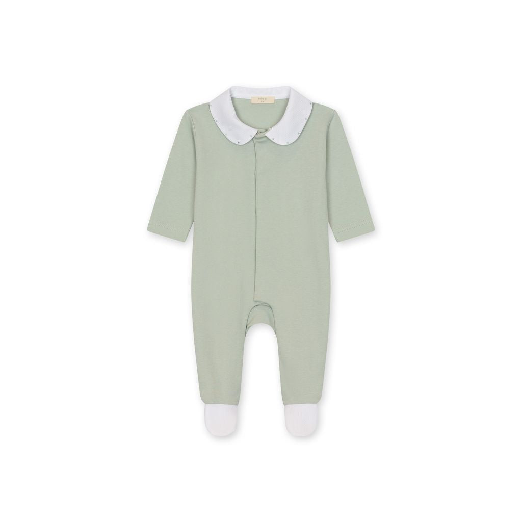Babygrow de Algodão Bebé Daisy Verde Mint