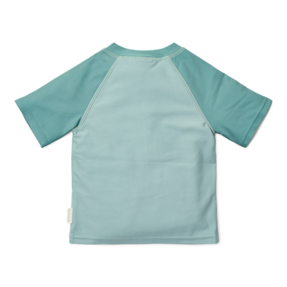 T-shirt de plage MC-Seashells surf bleu