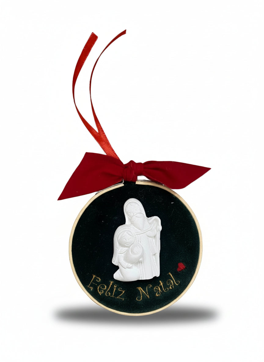 Bastidor d10 c/Gesso "Feliz Natal"