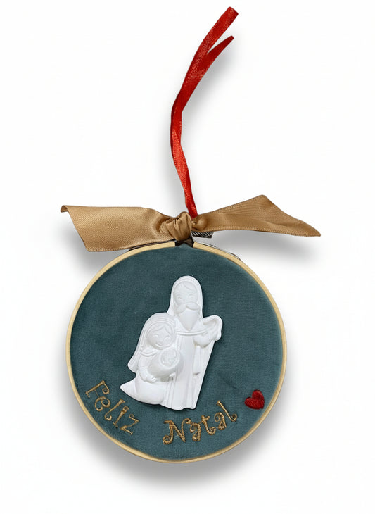 Bastidor d10 c/Gesso "Feliz Natal"