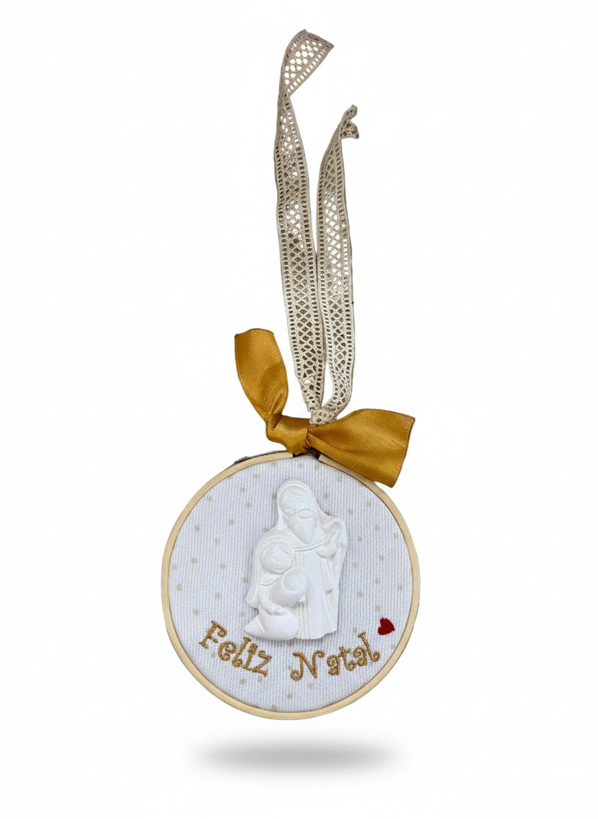 Bastidor d10 c/Gesso "Feliz Natal"