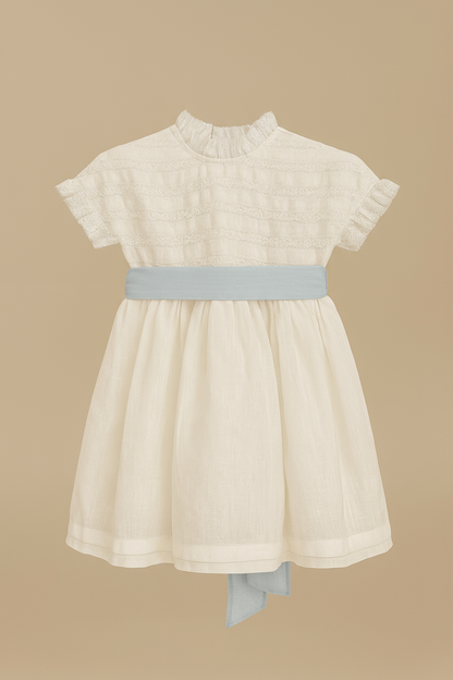 White Valencian Lace Dress