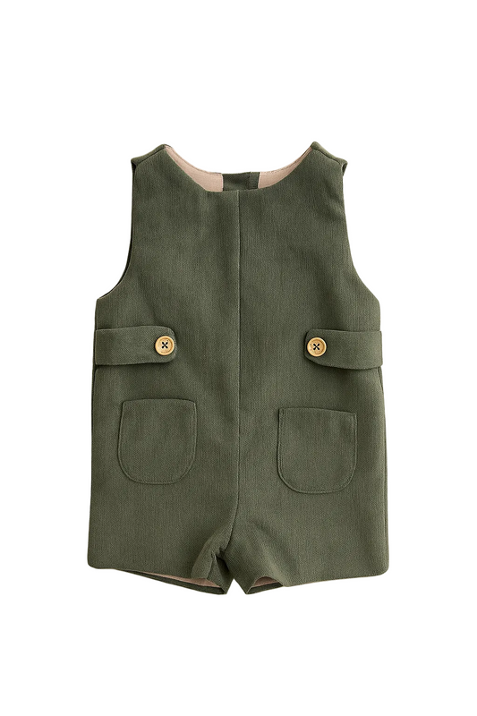 Jardineira Verde c/ Bolsos