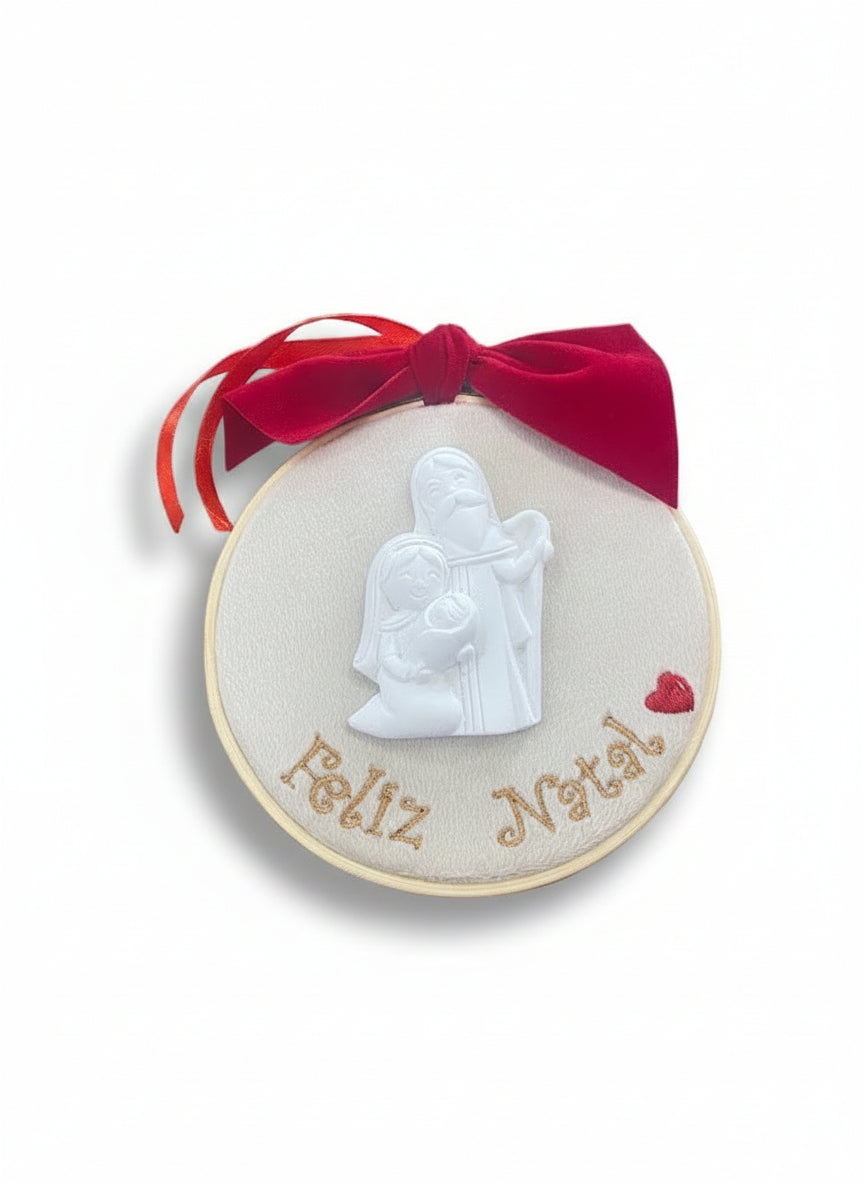 Bastidor d10 c/Gesso "Feliz Natal"