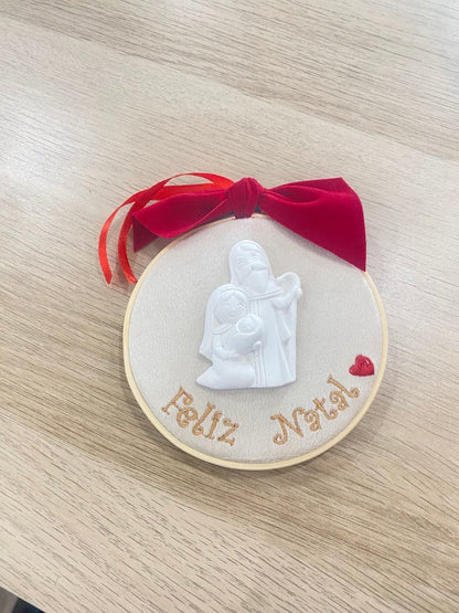 Bastidor d10 c/Gesso "Feliz Natal"