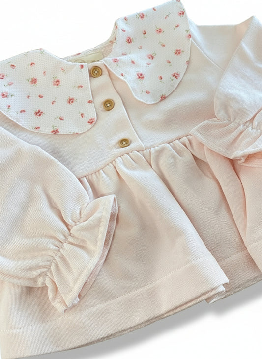 Camisola HG Rosa Bebe c/gola florida