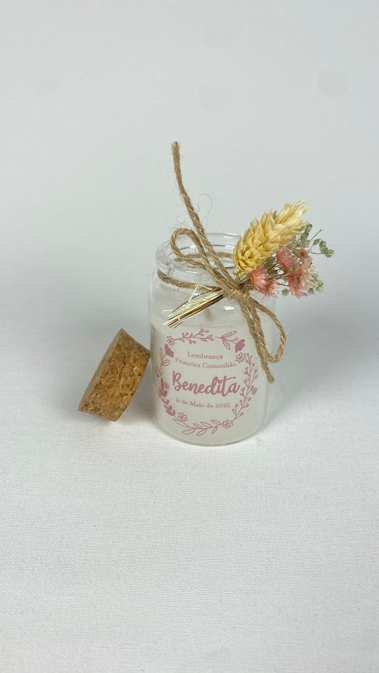 Lembrança Vela Personalizada