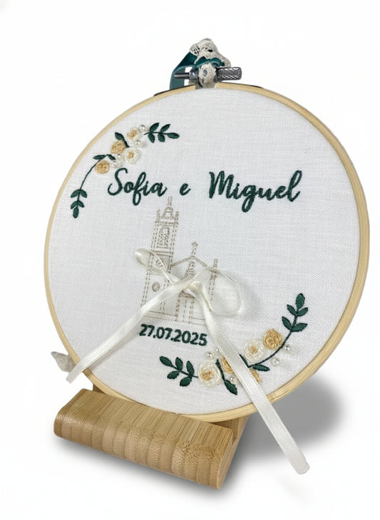 Personalized Church Ring Holder Frame