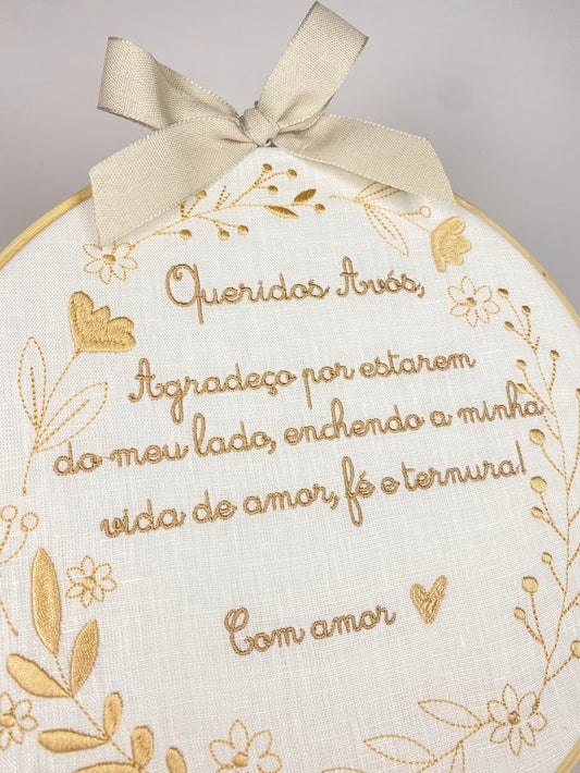 Bastidor Agradecimento Avós