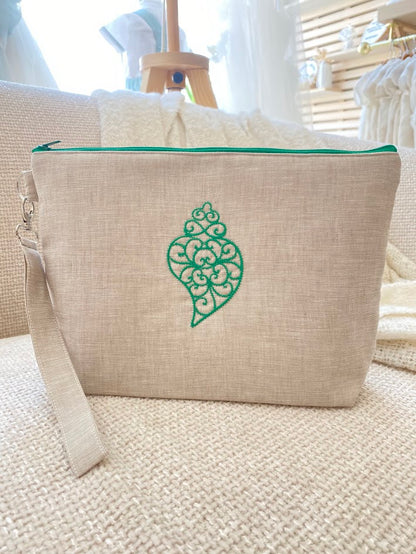 Necessaire romaria em linho
