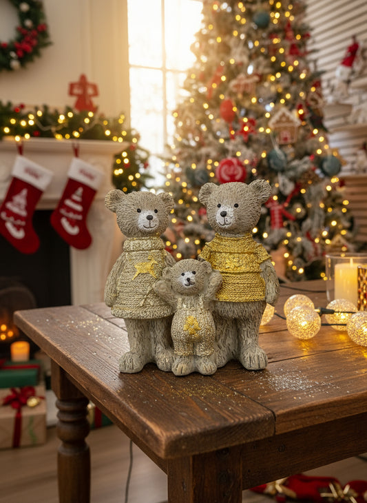 Polyresin Bear Family