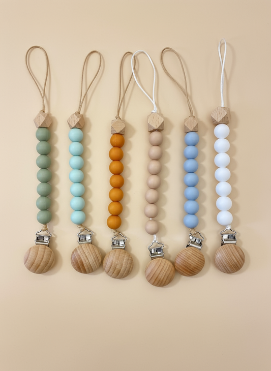 Silicone pacifier holder