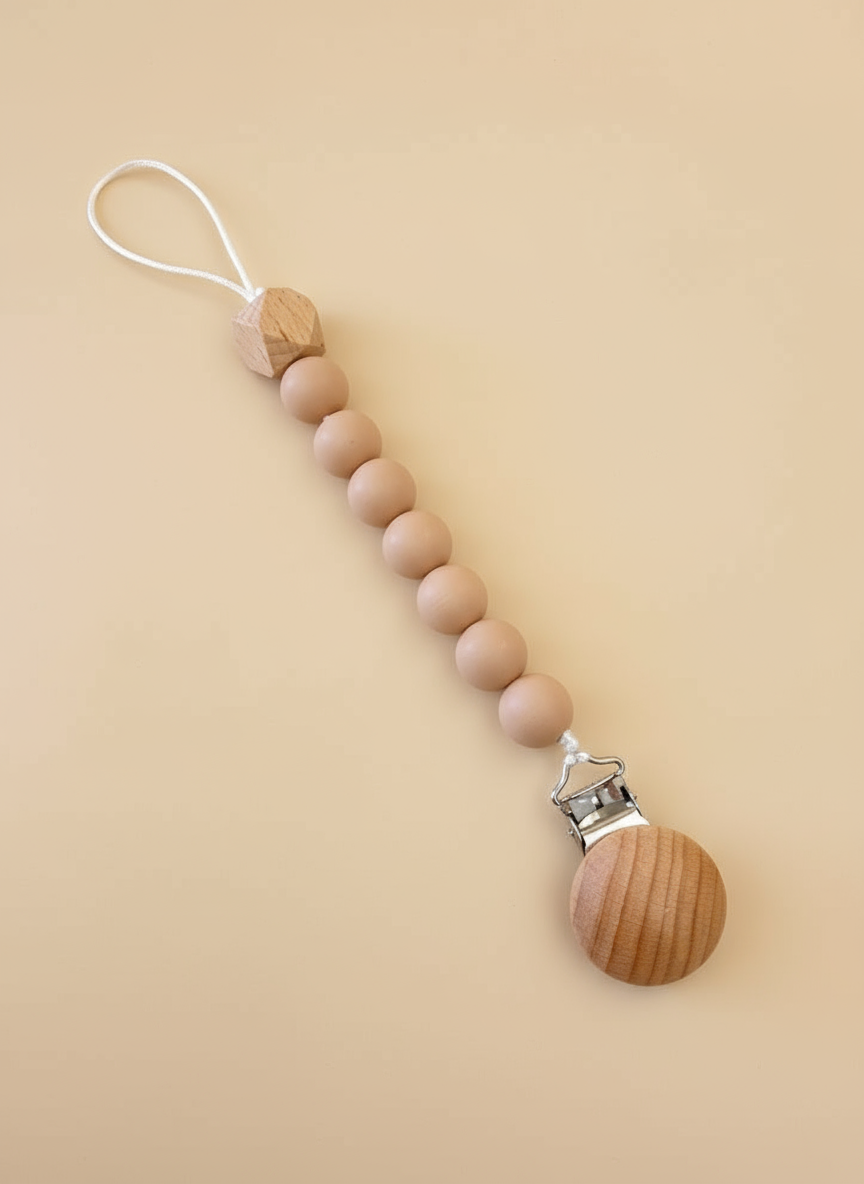 Prende chupetas em silicone