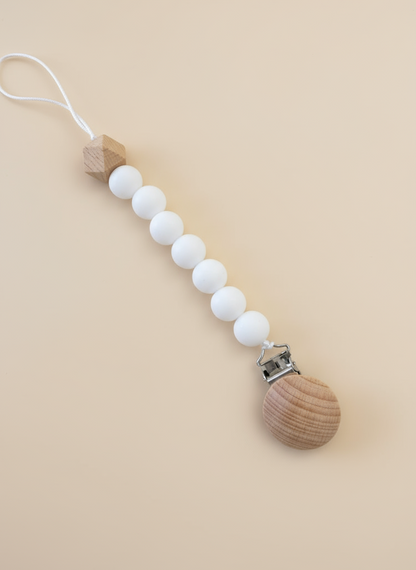 Prende chupetas em silicone