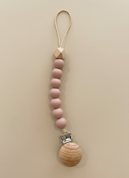 Prende chupetas em silicone