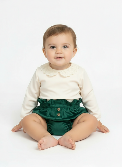 Christmas Green Diaper Cover