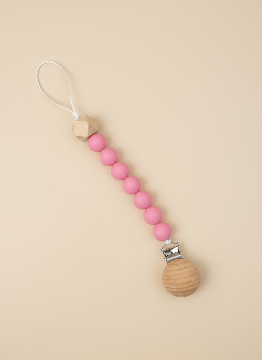 Prende chupetas em silicone