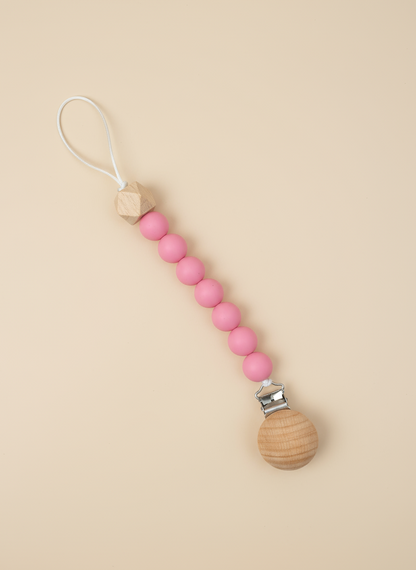 Prende chupetas em silicone