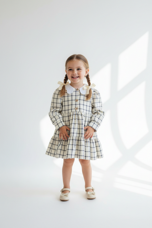 Vestido HG c/gola em flor