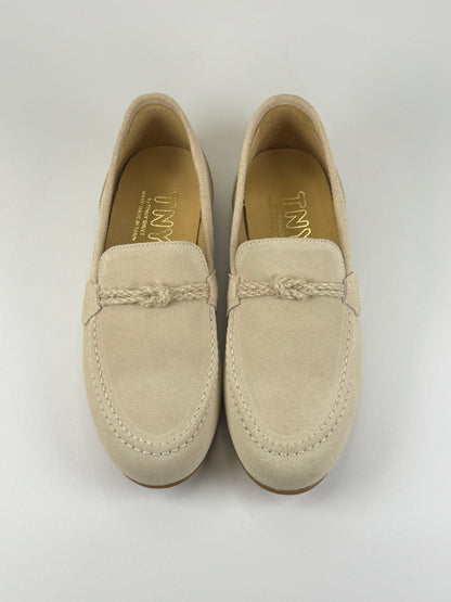 Sapato mocassim camurça