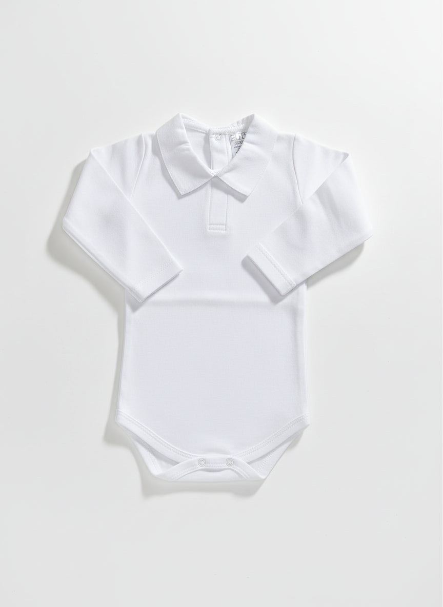 Body Branco c/Gola em Bico