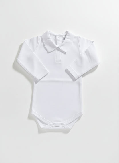 Body Branco c/Gola em Bico