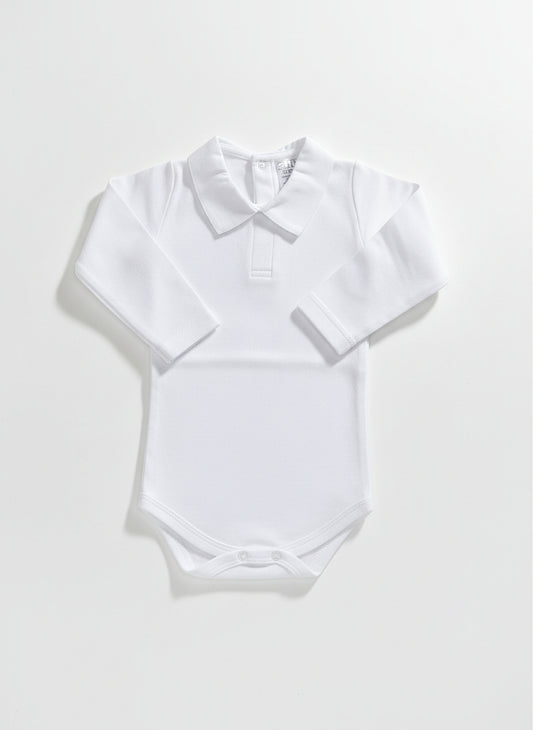 Body Branco c/Gola em Bico
