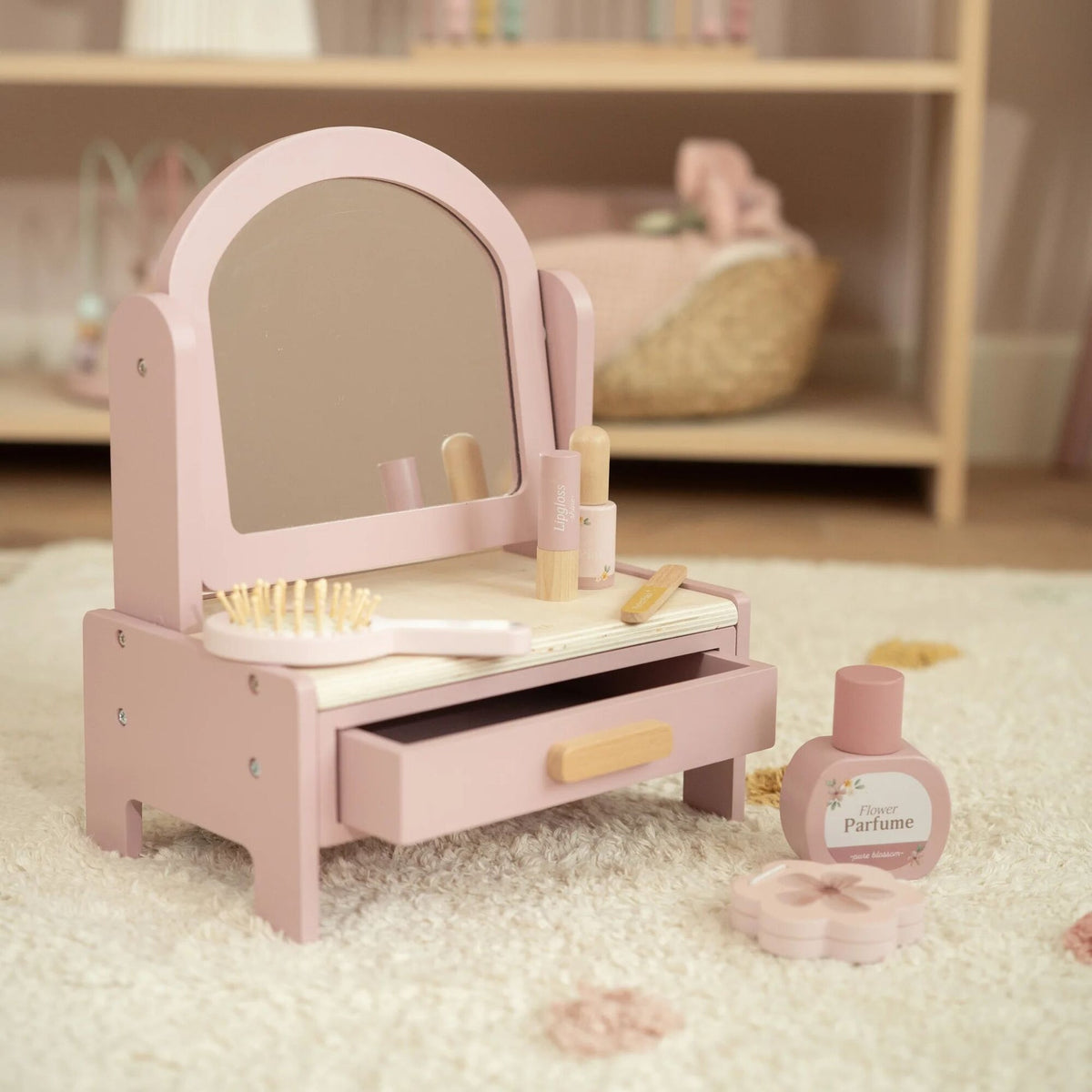 Toucador em Madeira Rosa - Essentials | Little Dutch