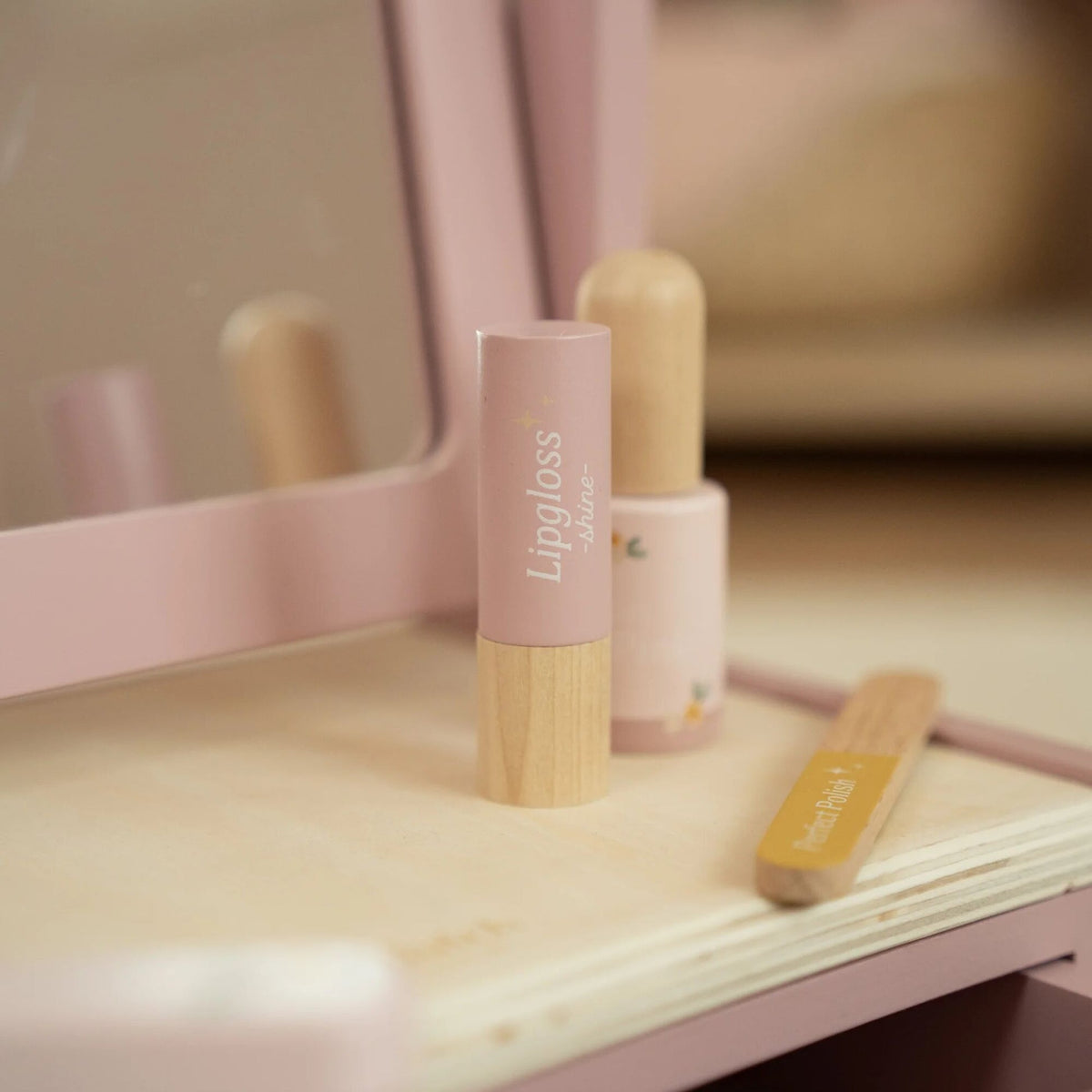Toucador em Madeira Rosa - Essentials | Little Dutch