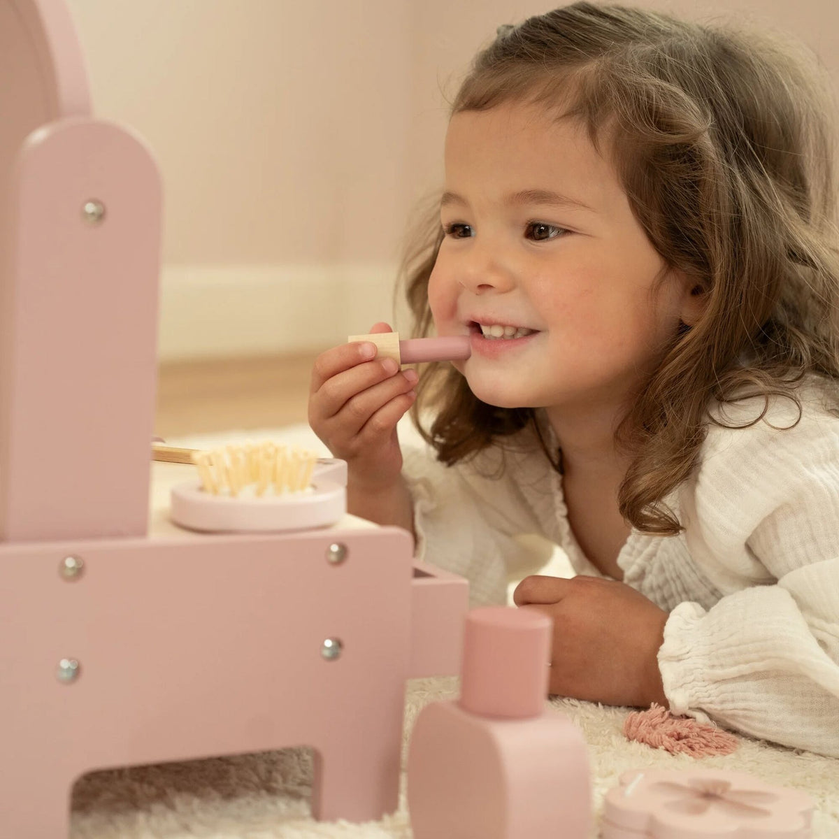 Toucador em Madeira Rosa - Essentials | Little Dutch
