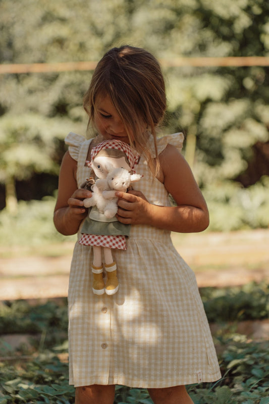 Rosa Doll- Farmer with sheep-35cm