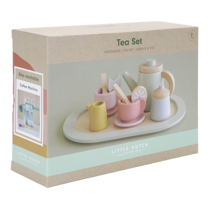 Woodem tea set