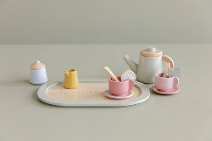 Woodem tea set