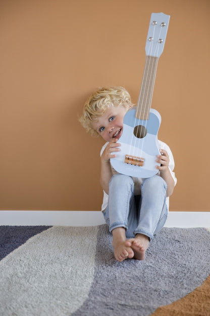 Wooden Guitar- blue