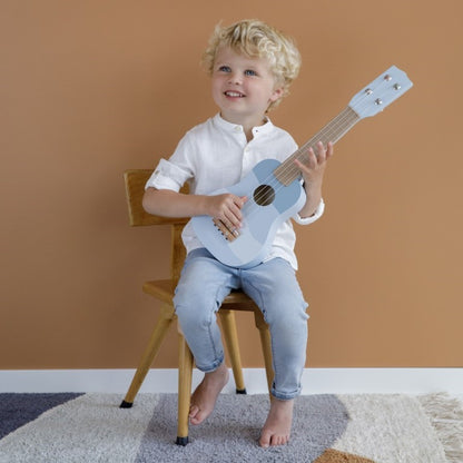 Wooden Guitar- blue