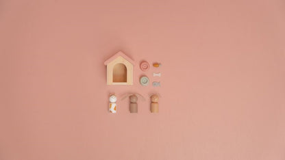 Extension pour animaux de compagnie de la maison de poupée