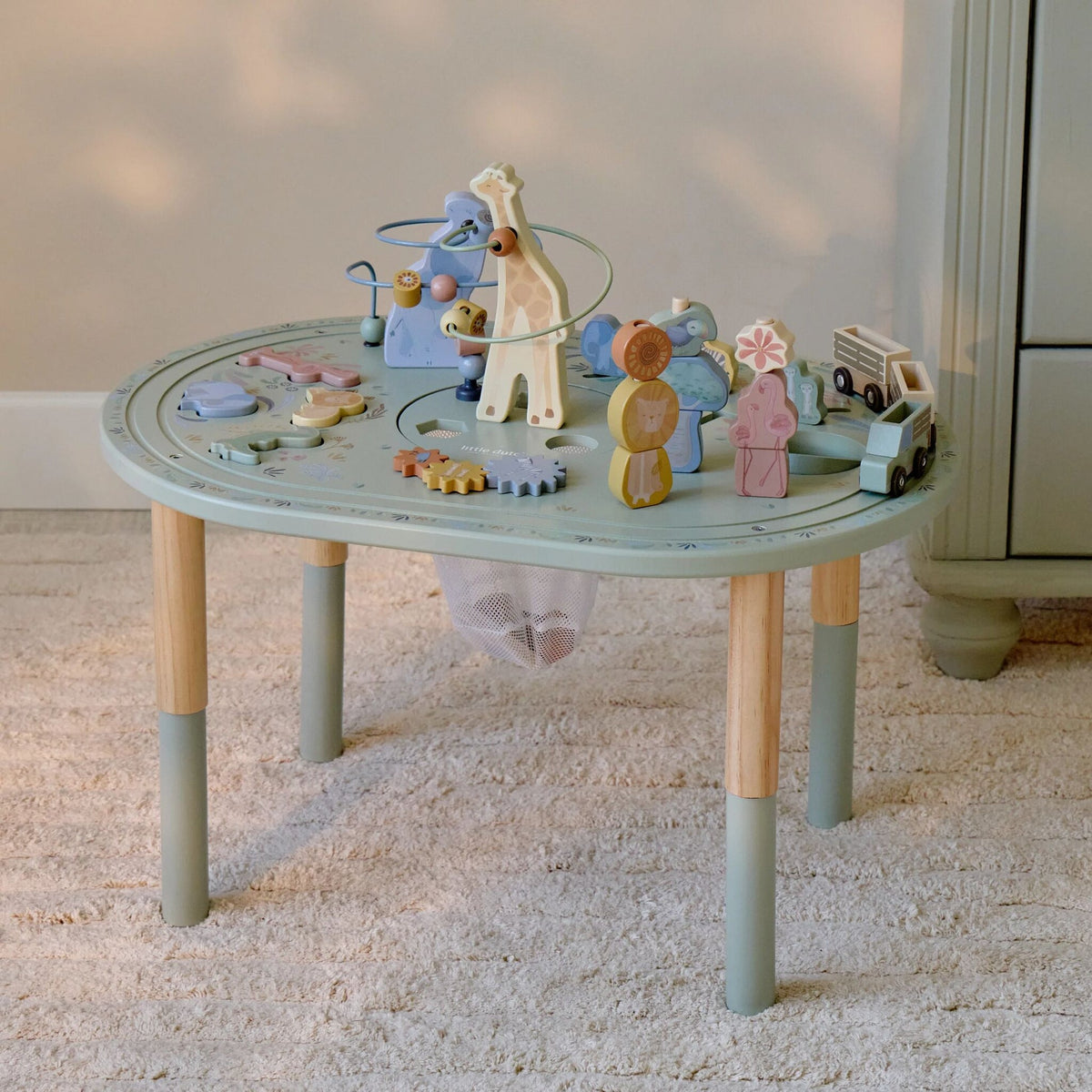 Mesa de Atividades XL Verde - Safari Friends | Little Dutch