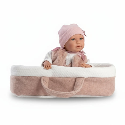 Crying Mimi with carrycot - 42cm