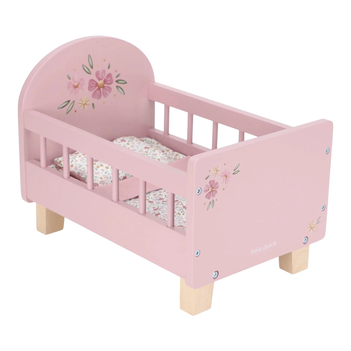 Cama de Bonecas com Têxteis